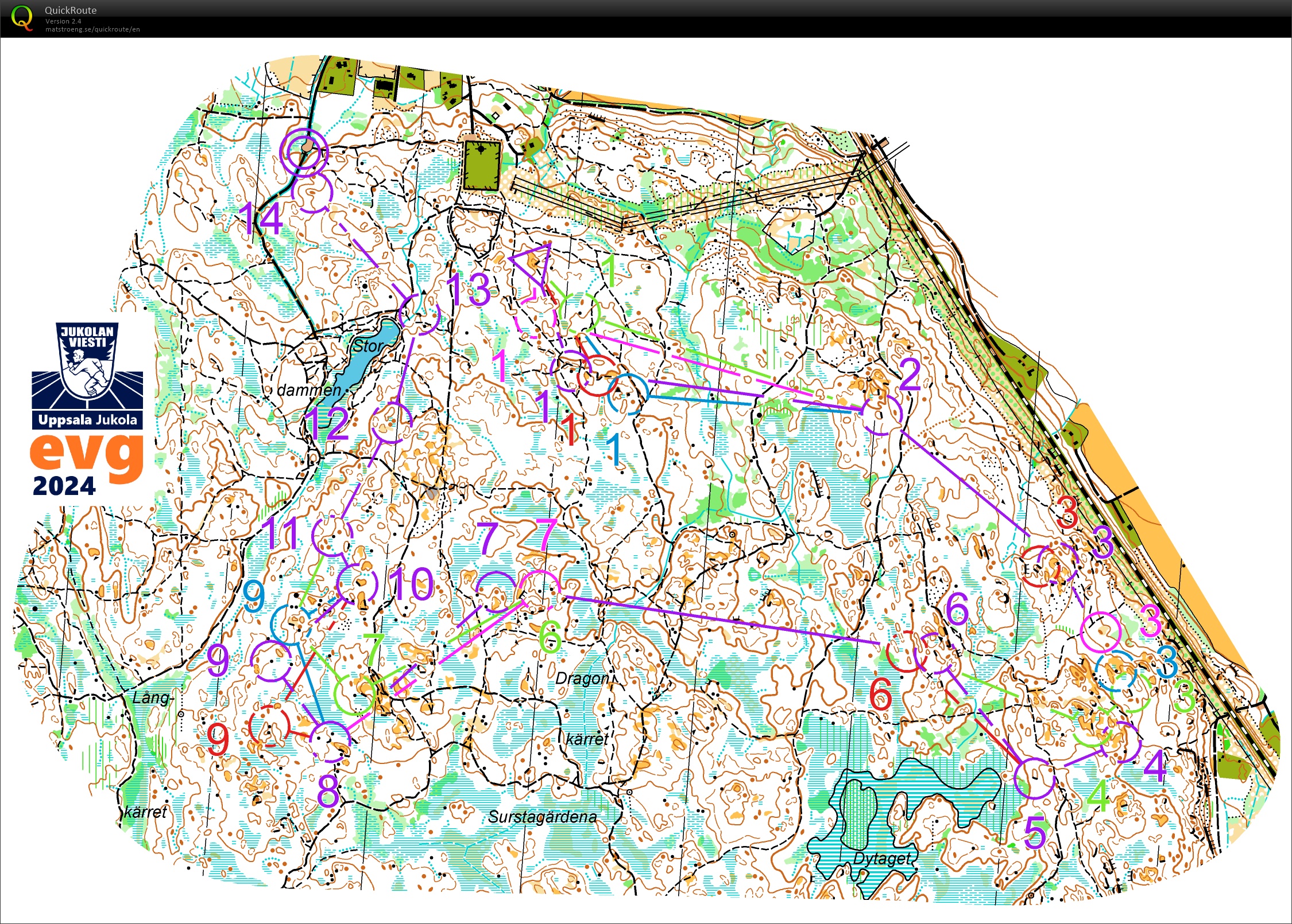 Uppsala-Jukola (4) Lunsen (nord) (11.06.2024)