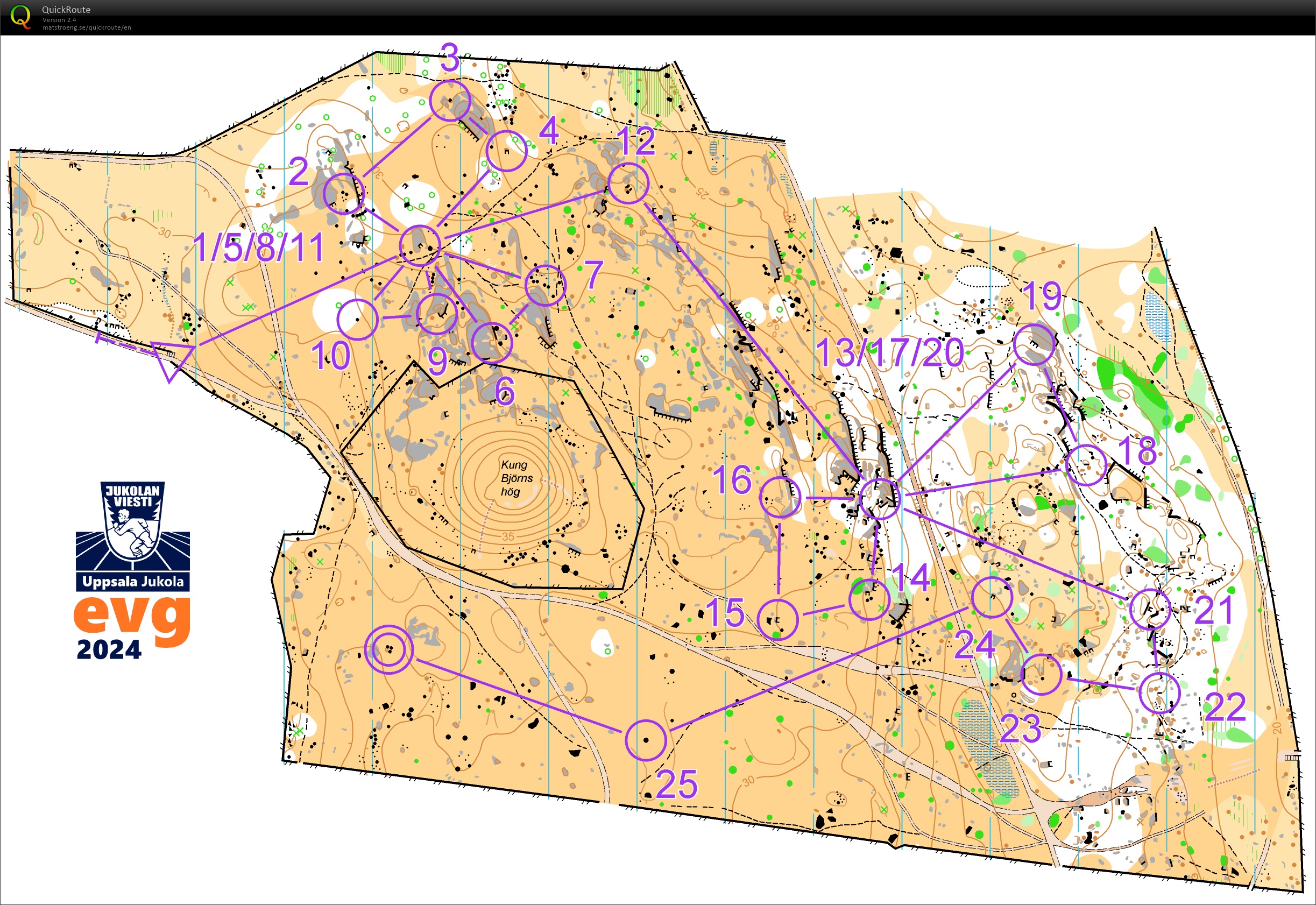 Uppsala-Jukola (6) Kung Björns Hög microSprint (2024-06-12)