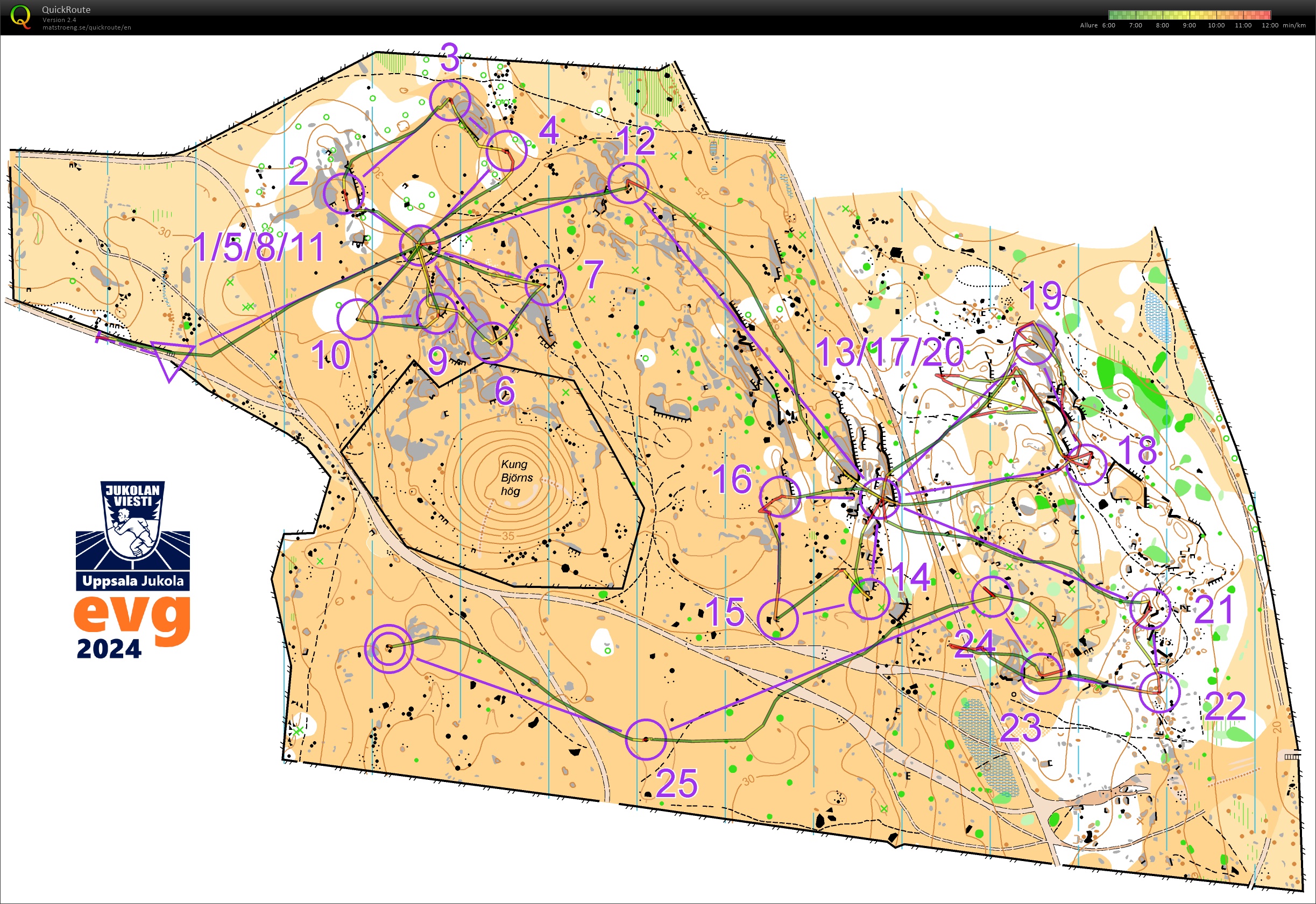 Uppsala-Jukola (6) Kung Björns Hög microSprint (12-06-2024)